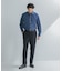 LIFE STYLE TAILOR　ショートワイドデニムライクシャツ