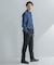 LIFE STYLE TAILOR　ショートワイドデニムライクシャツ