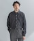 LIFE STYLE TAILOR　ショートワイドデニムライクシャツ