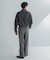 LIFE STYLE TAILOR　ショートワイドデニムライクシャツ