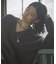 Wool V-Neck Cocoon Knit