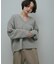 Wool V-Neck Cocoon Knit