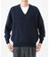 FUR WOOL V-NECK KNIT