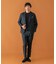 LIFE STYLE TAILOR　ウールライクツイルコンフォータブルパンツ