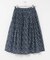 SOIL　FLOWER PRINT GATHERED SKIRT