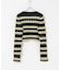 OPEN SESAME CLUB　MULTI BORDER CROPPED TOP