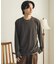 ブラッシュドボーダーロングTシャツ