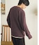 ブラッシュドボーダーロングTシャツ