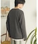 ブラッシュドボーダーロングTシャツ