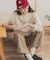 『WEB／一部店舗限定カラー』ボトルネックKNITプルオーバー