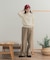 『WEB／一部店舗限定カラー』ボトルネックKNITプルオーバー