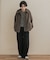 コクーンシルエットボアコート