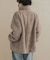 コクーンシルエットボアコート