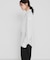 new basic　FORM SLEEVE STRIPE SHIRT