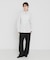 new basic　FORM SLEEVE STRIPE SHIRT