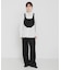 new basic　FORM SLEEVE STRIPE SHIRT