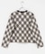 mizuiro ind　ARGYLE PRINT CARDIGAN