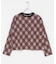mizuiro ind　ARGYLE PRINT CARDIGAN