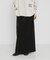 VELOUR NARROW SKIRT
