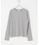 ハイツイストコットンロングスリーブTシャツ