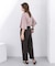 センタープレスWIDEストレートパンツ