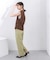センタープレスWIDEストレートパンツ