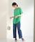 クルーネックシアーTシャツ
