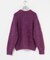 new basic　BLENDED FOG PULL KNIT