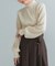 MARILYN MOON　RAYON NYLON 2WAY BLOUSE KNIT