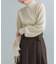 MARILYN MOON　RAYON NYLON 2WAY BLOUSE KNIT