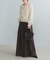 MARILYN MOON　RAYON NYLON 2WAY BLOUSE KNIT