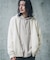 『別注』BAEXFATE×Sonny Label　ヘリンボンジップアップニットカーディガン