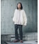 『別注』BAEXFATE×Sonny Label　ヘリンボンジップアップニットカーディガン