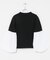 MARILYN MOON　14G WOOL 2WAY SLEEVE TOP