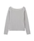 レーストリムリブニットプルオーバー