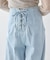 【WEB限定】フロントZIPバックレースアップデニム