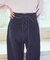 【WEB限定】フロントZIPバックレースアップデニム
