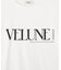 裾レースロゴプリントTシャツ