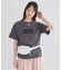 フロッキープリントTシャツ