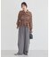 シャーリングチェックシャツ