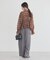 シャーリングチェックシャツ