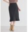 スエードライクフレアヘムスカート