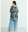 花柄シアーシャツ
