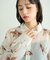 花柄シアーシャツ
