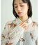 花柄シアーシャツ