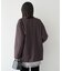 薄中綿ノーカラージャケット
