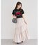 ・swing by リボンモチーフコード刺繍TEE