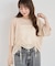 ・ELENCARE DUE シャーリングシアーニット