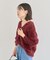 シャギーVネックカーディガン