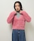 ・Petit Fleur シャギーニットカーディガン